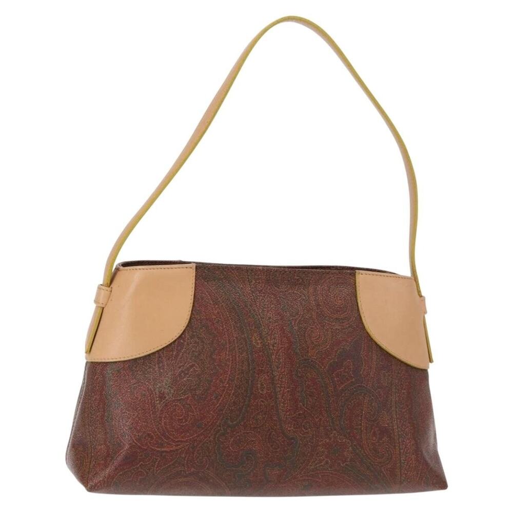 Etro Canvas Paisley Shoulder Bag Brown